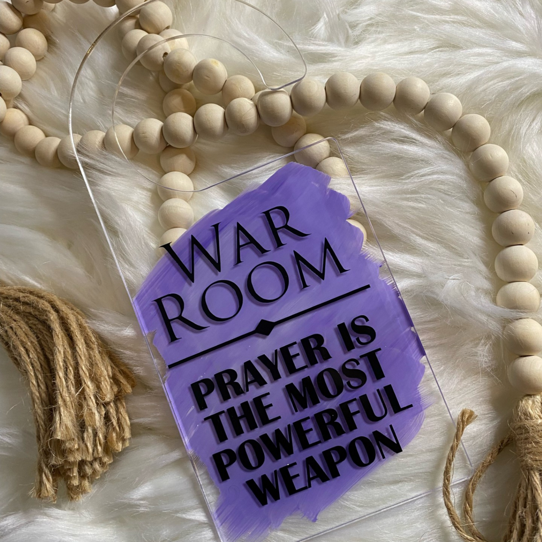 War Room Acrylic Door Hang